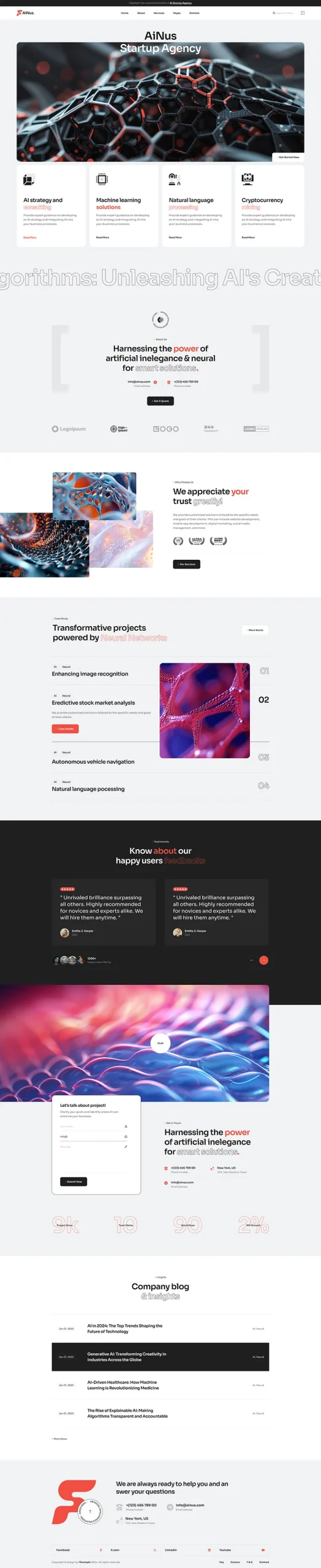 LLMs, text analytics, sentiment engines, conversational AI, document automation, and domain-specific language models.
